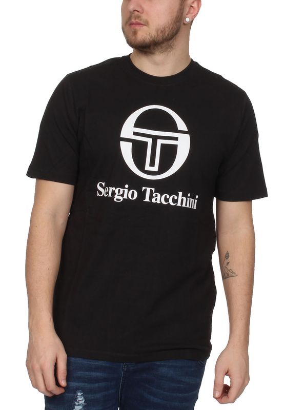Sergio Tacchini T-Shirt Herren CHIKO 038049 Black White Ansicht