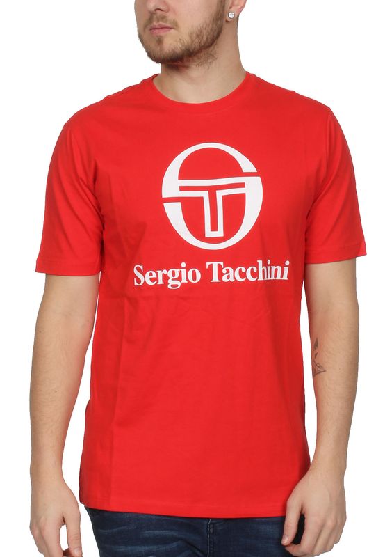 Sergio Tacchini T-Shirt Herren CHIKO 038049 Vintage Red White Ansicht