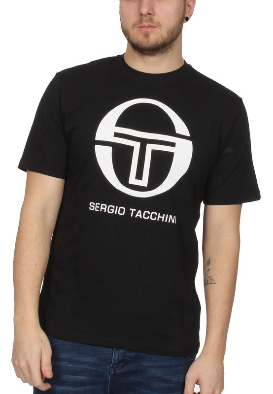 Sergio Tacchini T-Shirt Herren IBERIS 037740 Black White Ansicht
