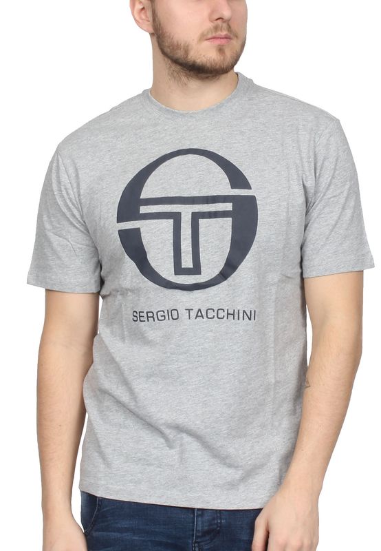 Sergio Tacchini T-Shirt Herren IBERIS 037740 Grey Melange Navy Ansicht