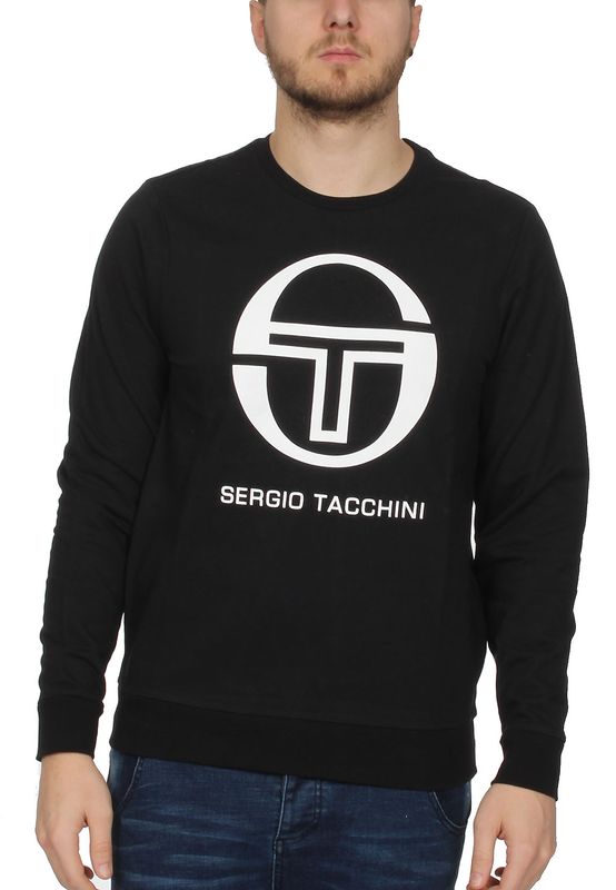 Sergio Tacchini Sweater Herren CIAO 038027 Black White Ansicht