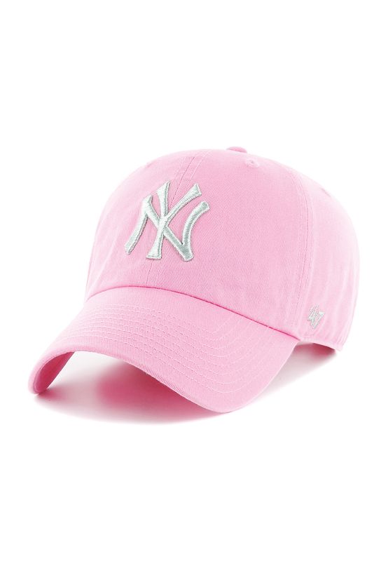 47 Brand Clean Up Adjustable Cap NY YANKEES B-MTCLU17GWS-RS Rosa Ansicht