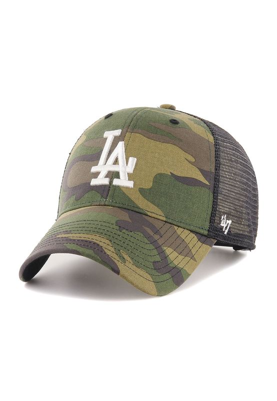 47 Brand Branson Trucker MVP Snapback Cap LA DODGERS CBRAN12GWP-CMD Camouflage Ansicht