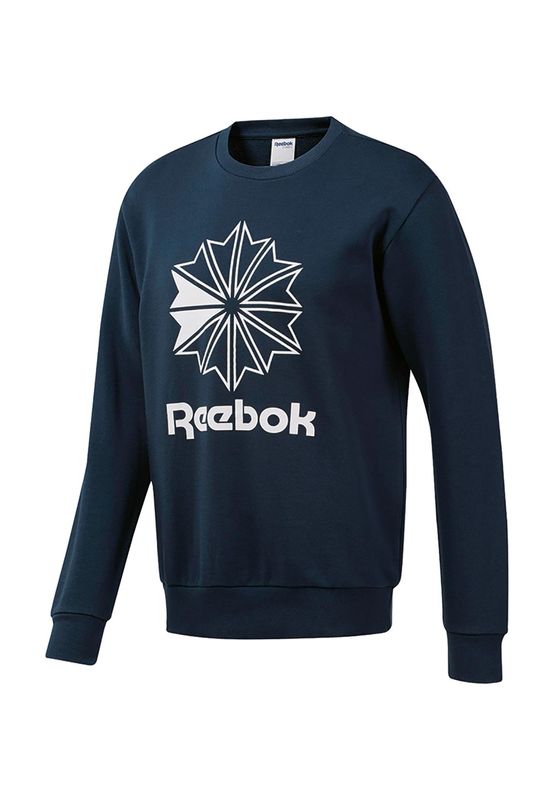 Reebok Sweater Herren AC FT BIG STARCREST CREW DT8124 Dunkelblau Ansicht