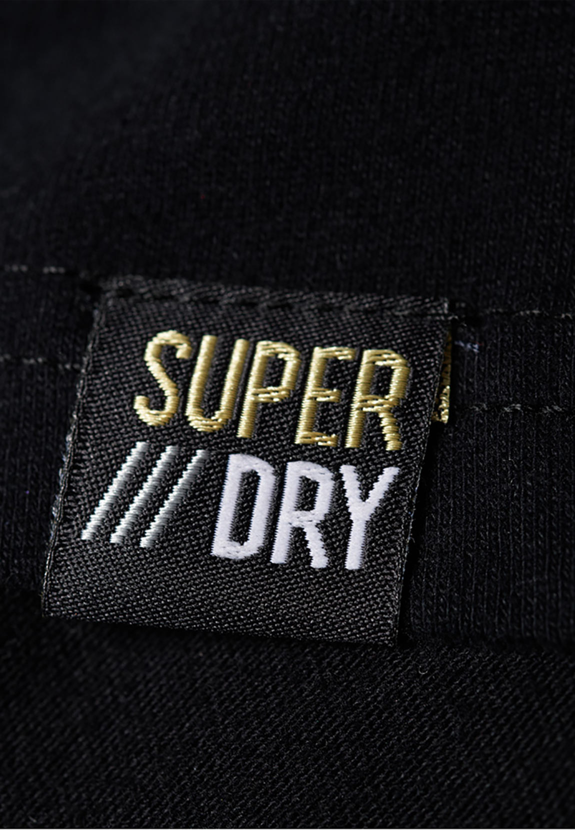 Superdry T-Shirt Damen MINIMAL LOGO TAPE PORTLAND TEE Black