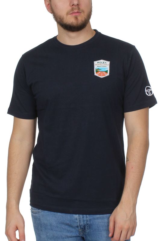 Sergio Tacchini T-Shirt Herren CHAU Mc Mch 38135 Navy White Ansicht