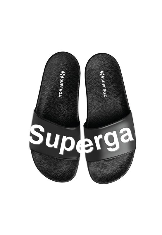 Superga Sandalen 1908-PUU S00DULO 910 Black White Ansicht
