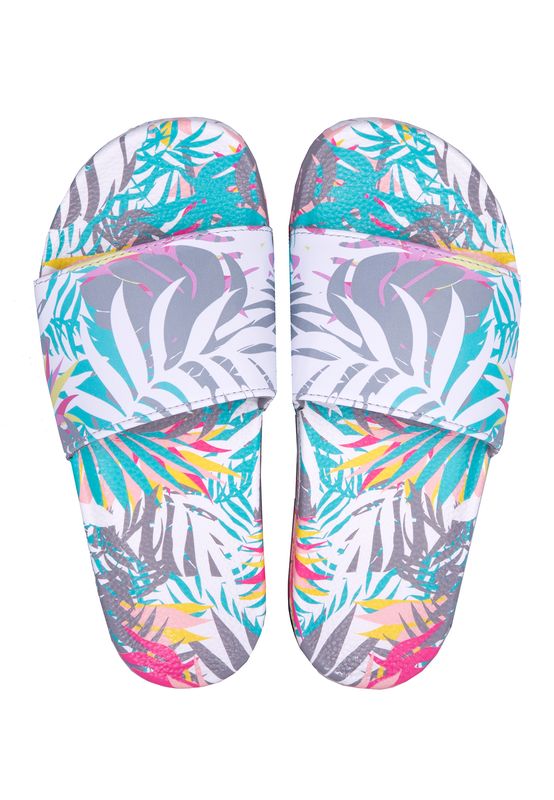 Slydes Damen Badelatschen CYBER Allover Print Light Multi Ansicht