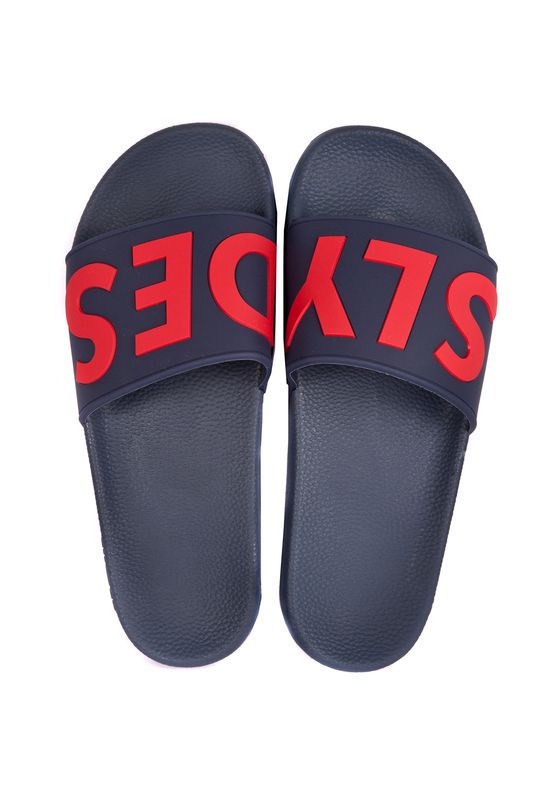 Slydes Herren Badelatschen DEFLECT Dunkelblau Ansicht