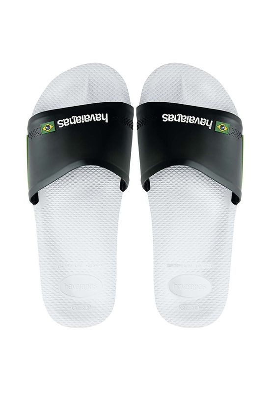 havaianas Badesandalen Herren SLIDE BRASIL FC 4142616 0128 Weiss White Black Ansicht
