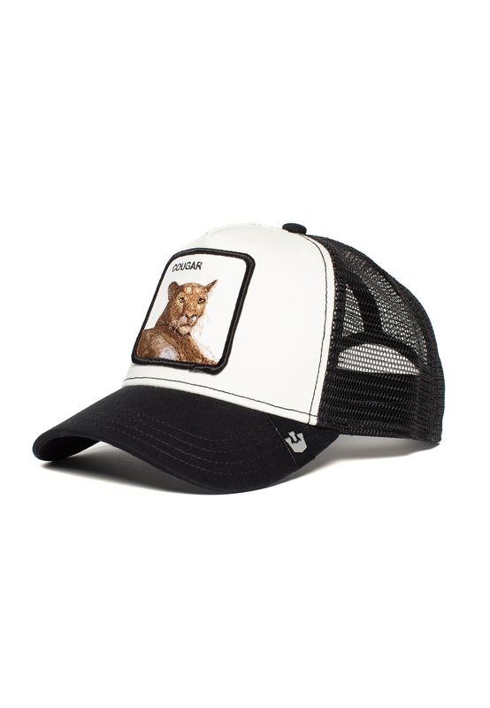 Goorin Bros. Trucker Cap MEOW MEOW Cougar Schwarz Weiß Ansicht
