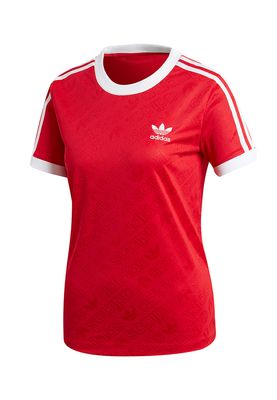adidas Originals T Shirt Damen 3 STR Tee ED7488 Rot adidas Originals T Shirt Damen 3 STR Tee ED7488 Rot