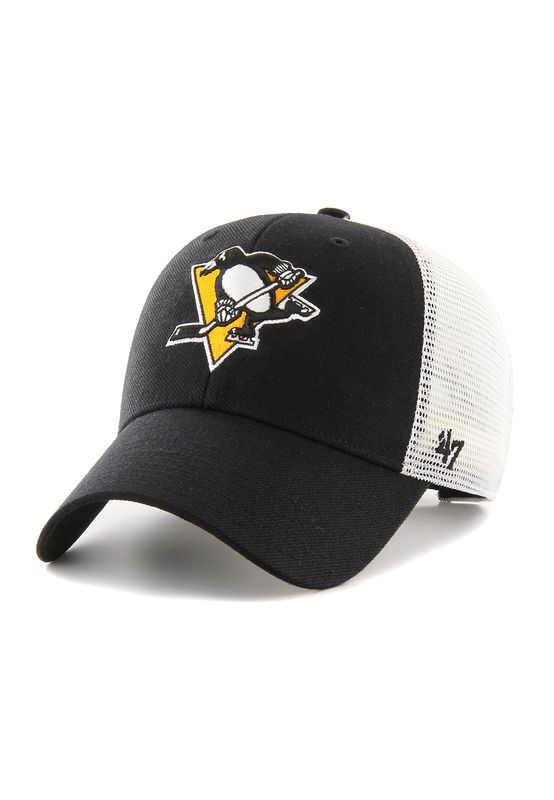 47 Brand Malvern Trucker MVP Cap PITTSBURGH PENGUINS H-MLVRN15WBV-BK Schwarz Ansicht