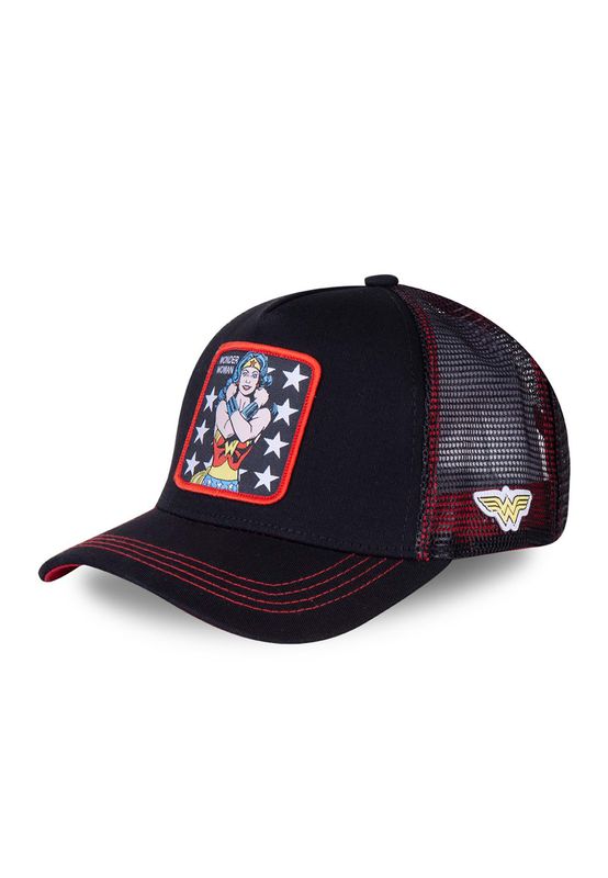 Capslab Trucker Cap WONDER WOMAN Schwarz Ansicht