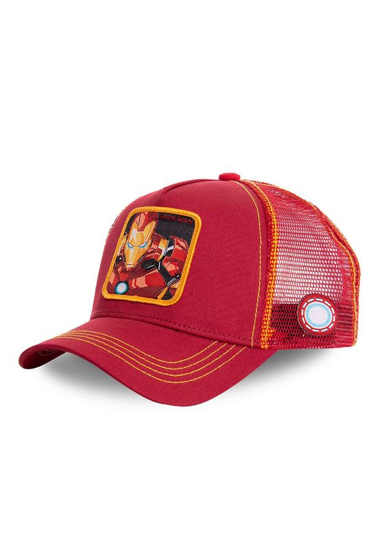 Capslab Trucker Cap IRON MAN Rot Ansicht