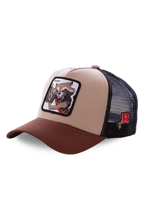 Capslab Trucker Cap ROCKET Mehrfarbig Braun Beige Ansicht