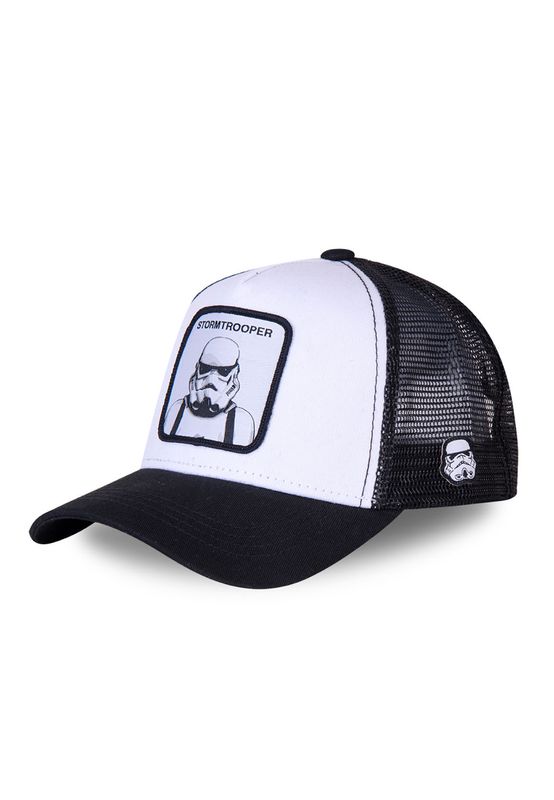 Capslab Trucker Cap STORMTROOPER Weiß Schwarz Ansicht