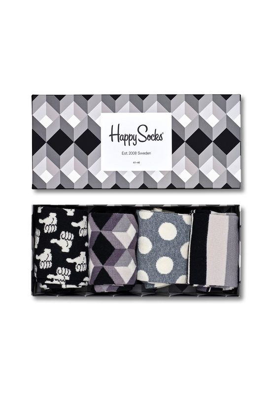 Happy Socks Geschenkbox BLACK AND WHITE GIFT BOX XBLW09-9004 Mehrfarbig Ansicht