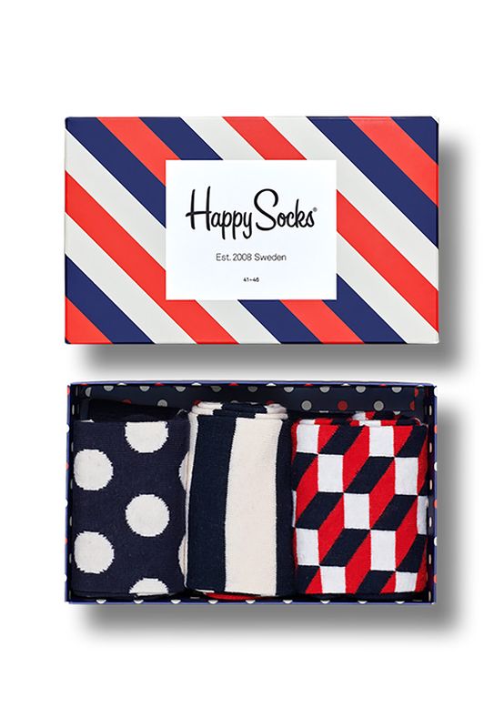 Happy Socks Geschenkbox CLASSIC STRIPE GIFT BOX XSTR08-6000 Mehrfarbig Ansicht