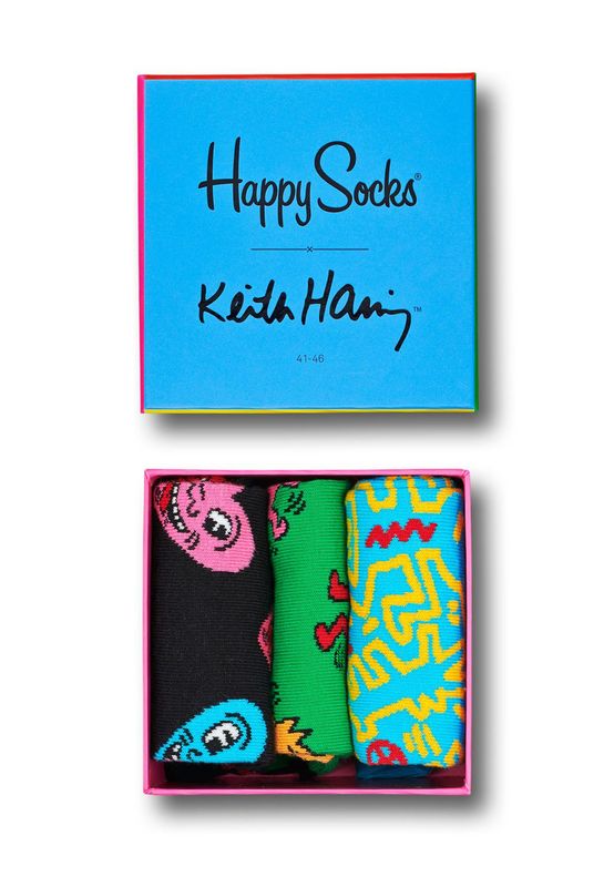 Happy Socks Geschenkbox KEITH HARING GIFT BOX XKEH08-0100 Mehrfarbig Ansicht
