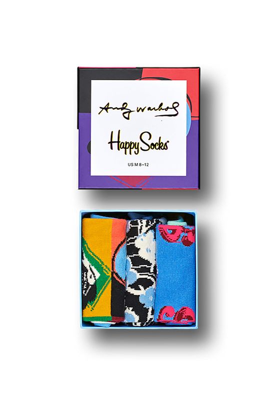 Happy Socks Geschenkbox ANDY WARHOL GIFT BOX XAWSKU08-9000 Mehrfarbig Ansicht