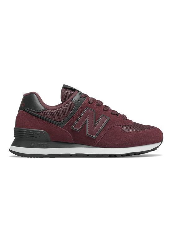 New Balance Sneaker Damen WL574WNR Bordeaux Red Black Ansicht