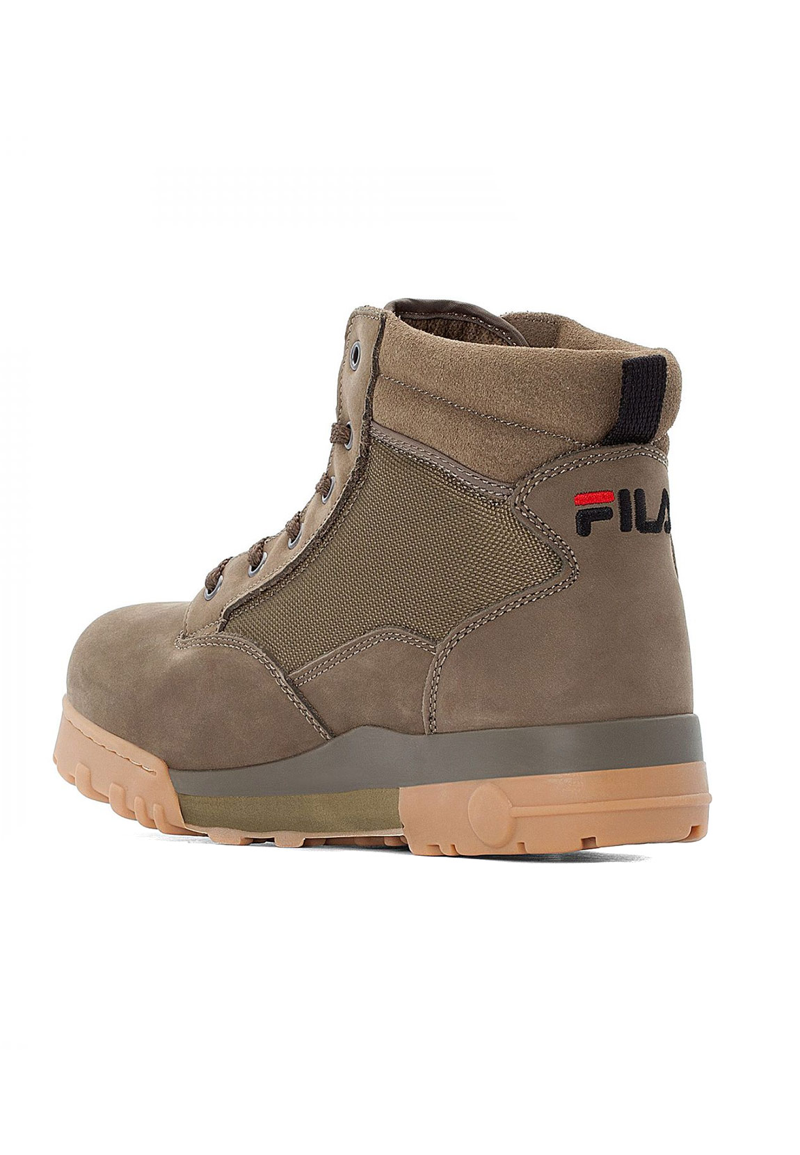 olive fila boots