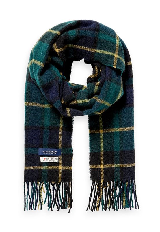 Scotch & Soda Schal CLASSIC WOVEN CHECK SCARF 152855 Mehrfarbig 0217 Grün Ansicht