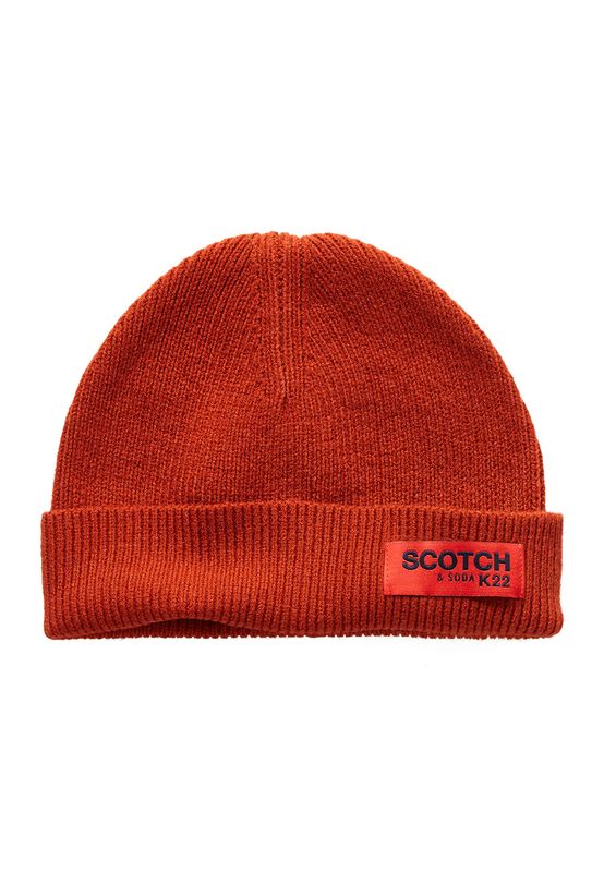 Scotch & Soda Mütze CLASSIC RIB KNIT BEANIE 152876 Rot 3188 Ansicht