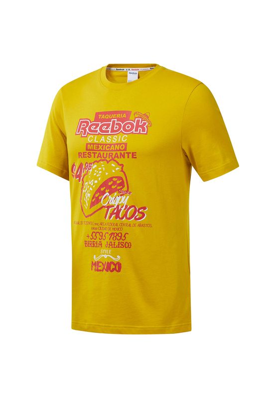 Reebok T-Shirt Herren CL ITL TACOS TEE EA3571 Gelb Ansicht