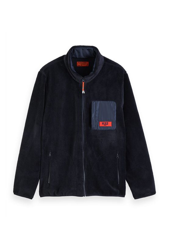 Scotch & Soda Jacke Herren TEDDY SHIRT JACKET 152047 Navy 0002 Dunkelblau Ansicht