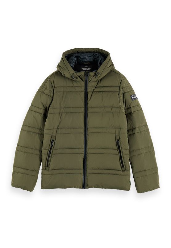 Scotch & Soda Jacket Men CLASSIC HOODED PRIMA LOFT JACKET 152012 Khaki Military 0115 Ansicht