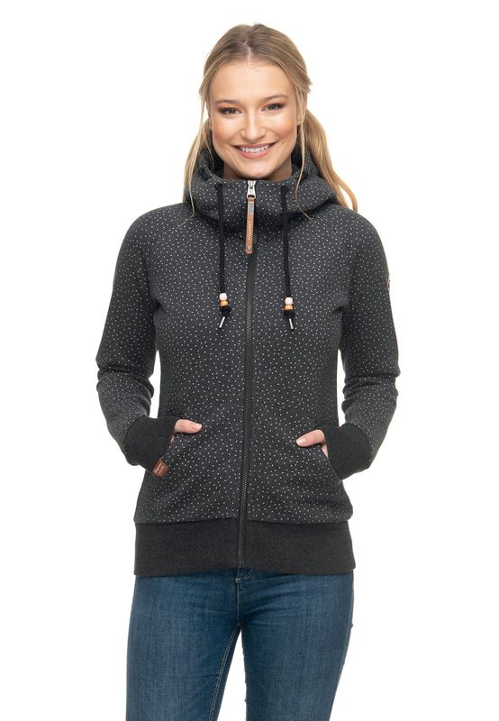 Ragwear Zipper Damen CHELSEA DROP ZIP 1921-30036 Schwarz Black 1010 Ansicht