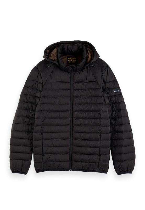Scotch & Soda Jacke Herren CLASSIC HOODED LIGHT WEIHT PADDED JACKET 152011 Schwarz Black 0008 Ansicht