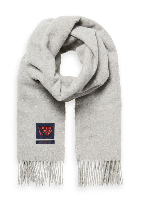Scotch & Soda Schal CLASSIC WOVEN WOOL SCARF 152854 Grau Grey Melange 0606 Ansicht