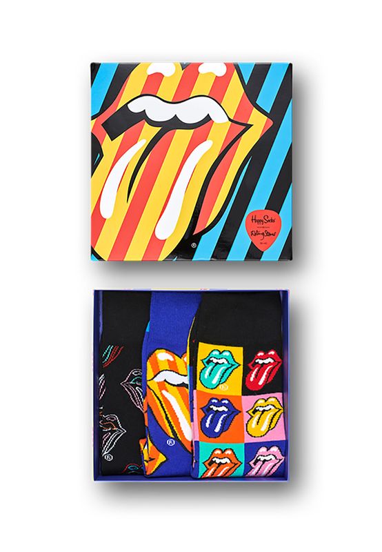 Happy Socks Geschenkbox ROLLING STONES 3-PACK GIFT BOX XRLS08-6500 Mehrfarbig Ansicht