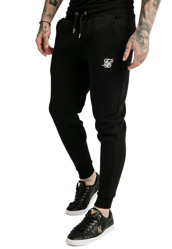 SikSilk Jogger Herren MUSCLE FIT JOGGER SS-16078 Black Ansicht