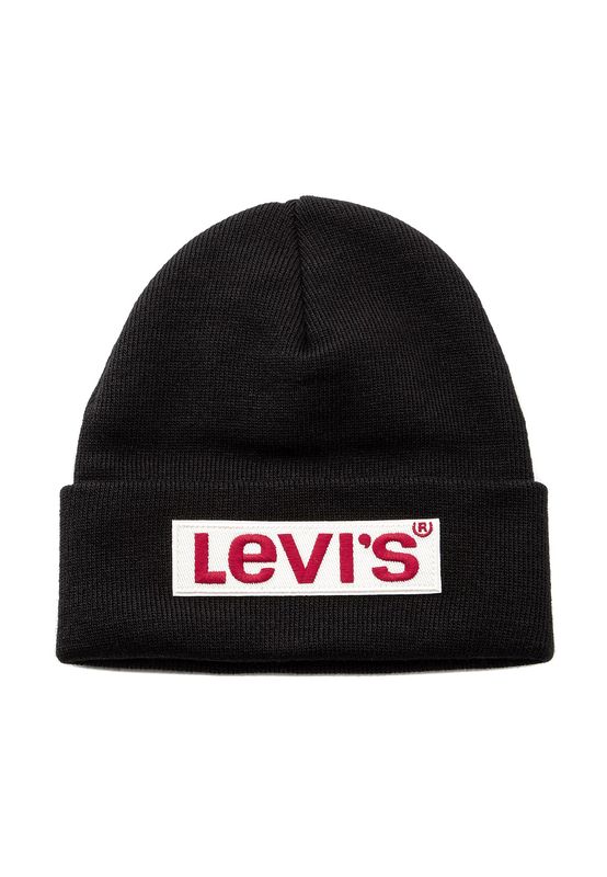Levis Mütze BIG BOX TAB BEANIE 230764-11-59 Schwarz Ansicht