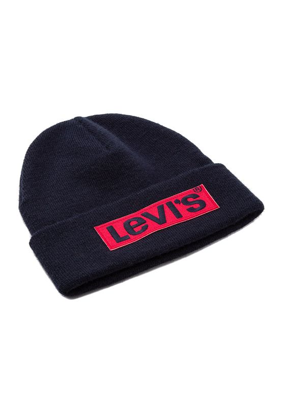Levis Mütze BIG BOX TAB BEANIE 230764-11-17 Blau Ansicht
