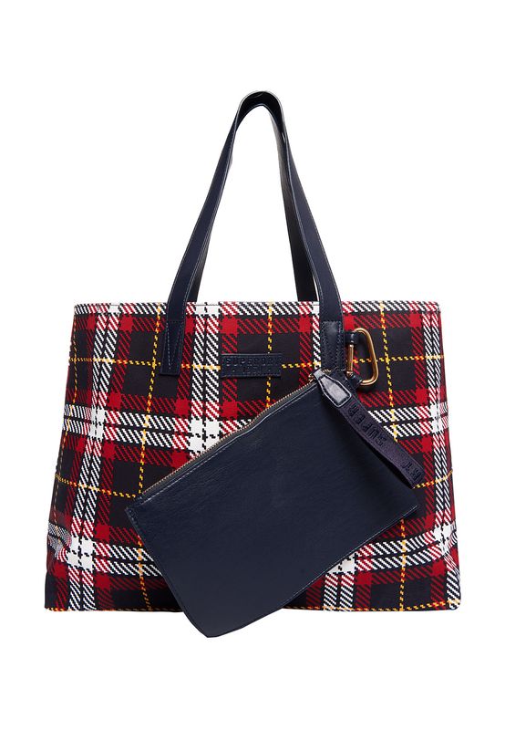 Superdry Tasche ADEENA CANVAS TOTE Red Check Ansicht