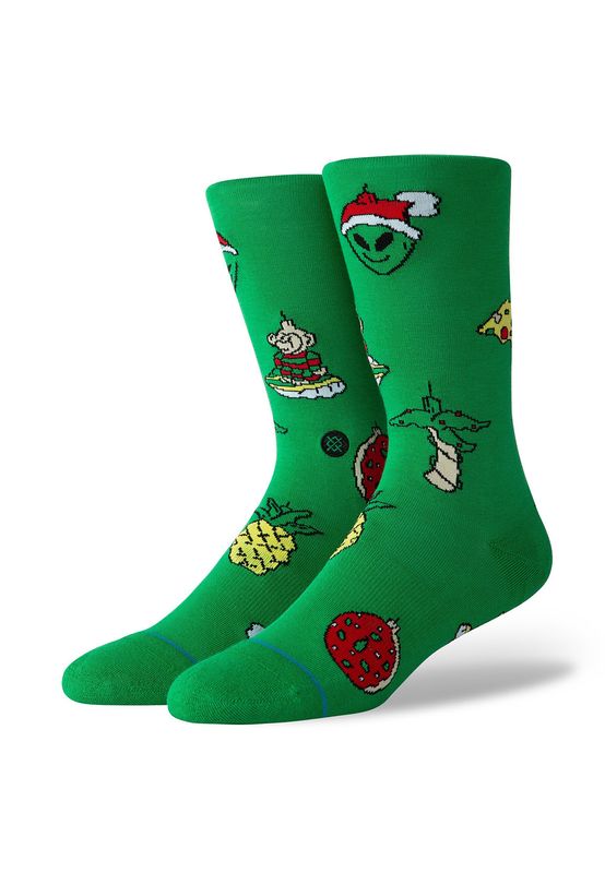 Stance Herrensocken EVERYDAY XMAS ORNAMENTS Green Ansicht
