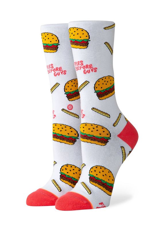 Stance Damensocken EVERYDAY FRIES B4 GUYS CREW White Ansicht