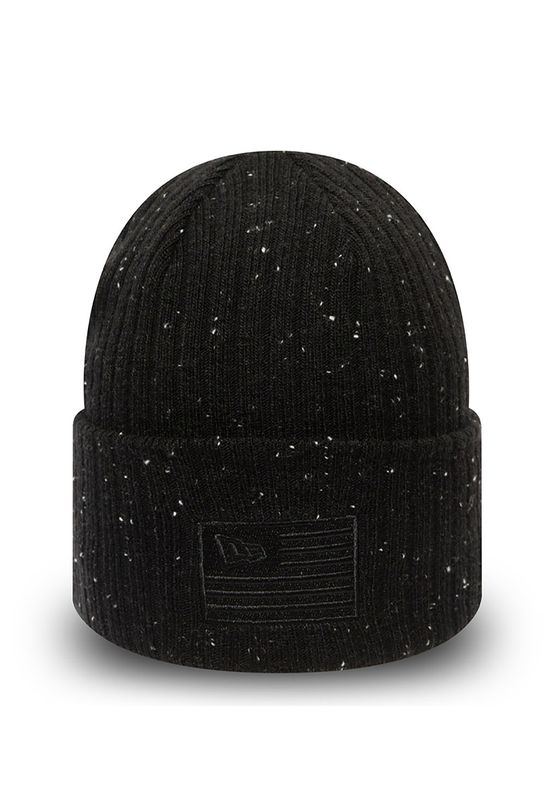 New Era Skull Knit Beanie NE LOGO Schwarz Schwarz Ansicht