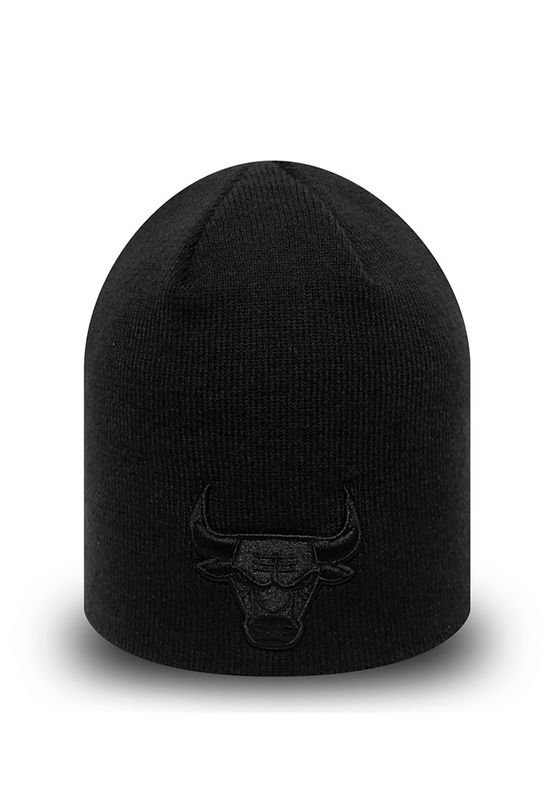 New Era Dark Base Skull Beanie CHICAGO BULLS Schwarz Schwarz Ansicht