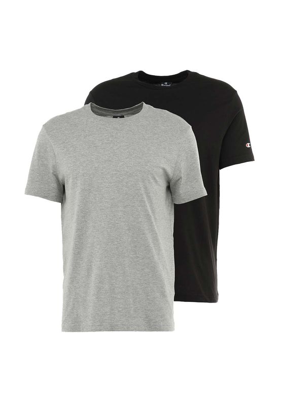 Champion T-Shirt 2er Set Herren 213182 F19 BS501 NNY/OXGM Grau Dunkelblau Ansicht