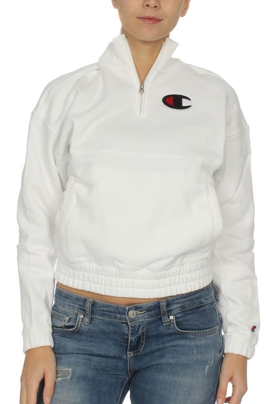 Champion Zipper Damen 111914 F19 WW001 WHT Weiss Ansicht