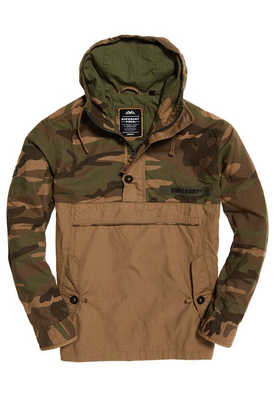 Superdry Jacke Herren ROOKIE OVERHEAD JET Camo Solid Mix Ansicht
