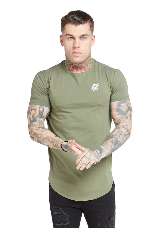 SikSilk T-Shirt Herren CORE GYM TEE SS-15813 Khaki  Ansicht