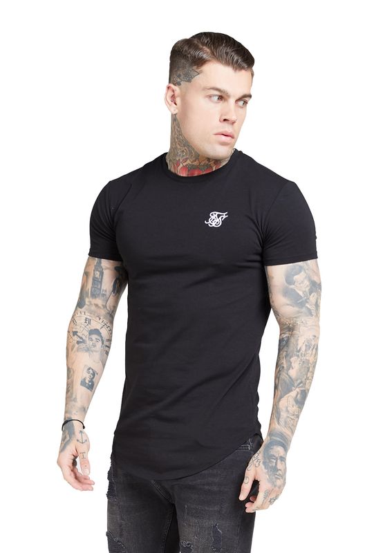 SikSilk T-Shirt Herren CORE GYM TEE SS-15816 Jet Black  Ansicht