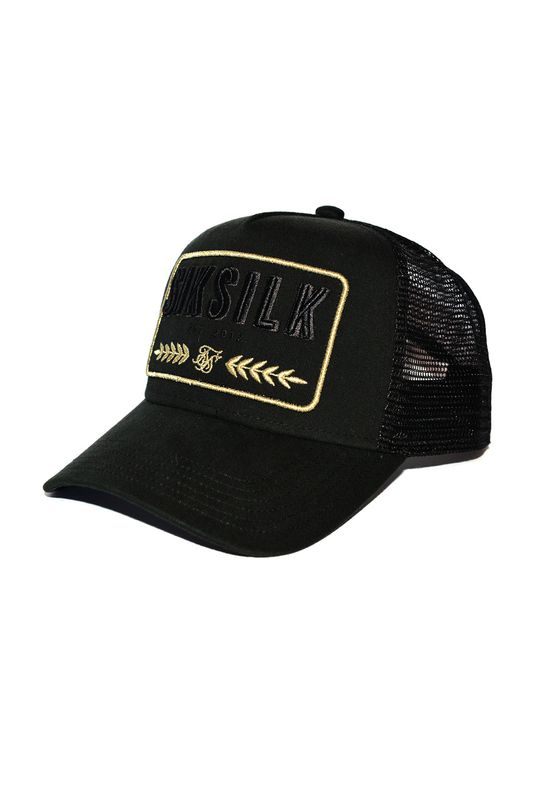SikSilk Trucker Cap WASHED COTTON MESH TRUCKER SS-15958 Black Ansicht